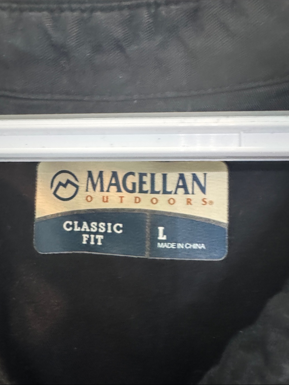 Magellan Outdoors Black Polo-Style Midi Shirt Dress - Picture 2 of 3